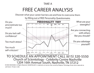 Leaflet from The Church of Scientology